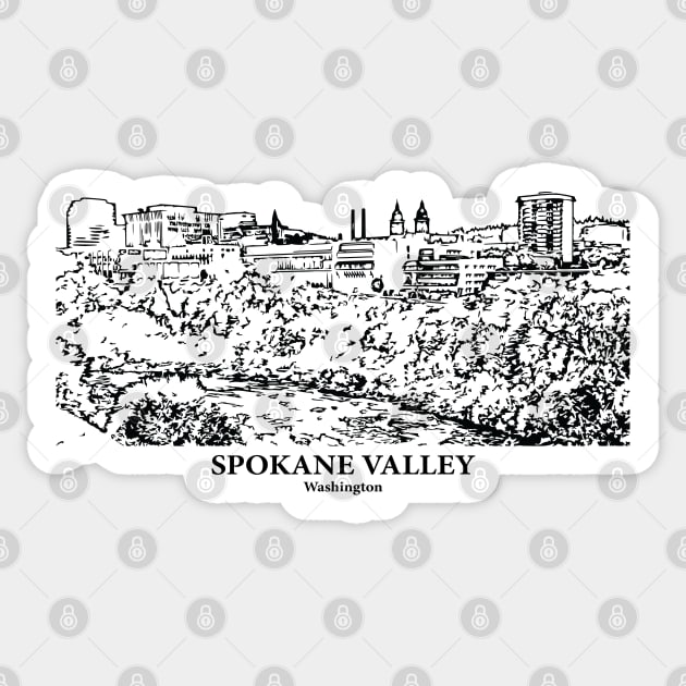 Spokane Valley - Washington Sticker by Lakeric